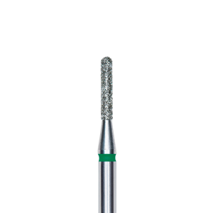 punta diamante cilindro redondeado 1.4 mm verde