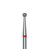 punta diamante bola 2.5 mm rojo