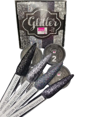 coleccion acrilico fantasy 4 pzs «glitter it»