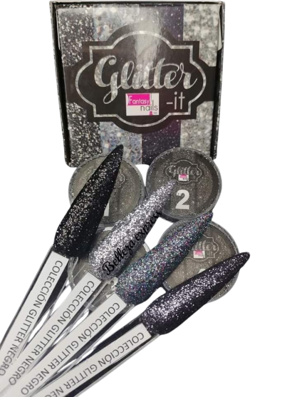 coleccion acrilico fantasy 4 pzs «glitter it»