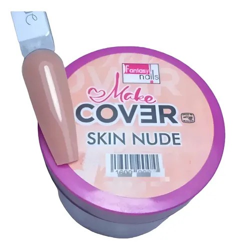 acrÍlico make cover skin nude fantasy nails