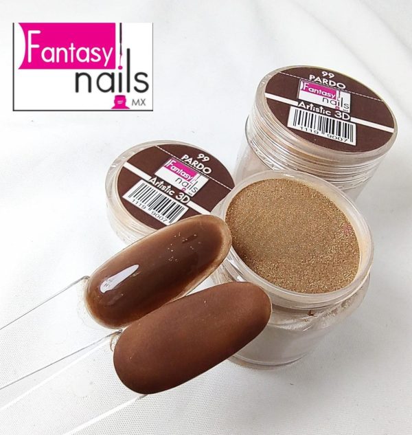 acrÍlico 3d #99 pardo fantasy nails