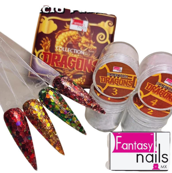 COLECCION ACRILICO FANTASY 4 PZS «DRAGONS»