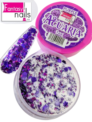 acrilico acuaria purple 1 oz fantasy nails