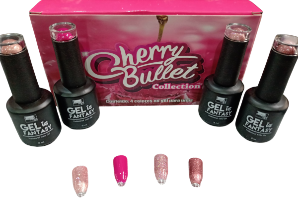 coleccion acrilico fantasy 4 pzs «cherry bullet»
