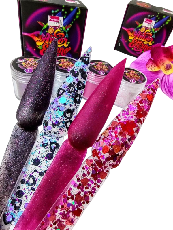 coleccion acrilico fantasy 4 pzs «amor eterno»