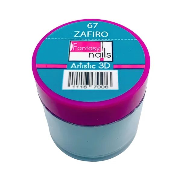 acrÍlico 3d #67 zafiro fantasy nails