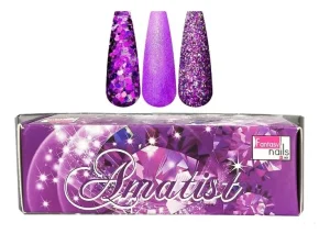 coleccion acrilico fantasy 3 pzs "amatist"