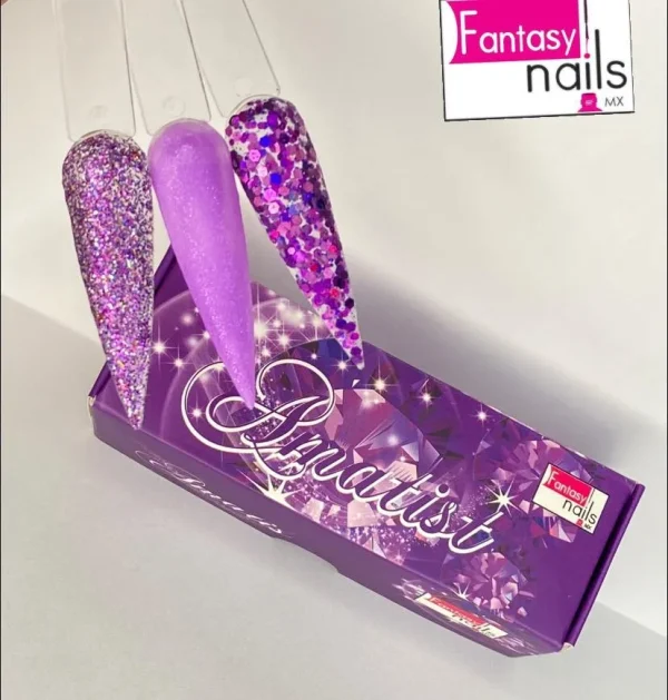coleccion acrilico fantasy 3 pzs "amatist"