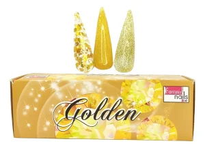 coleccion acrilico fantasy 3 pzs «golden»