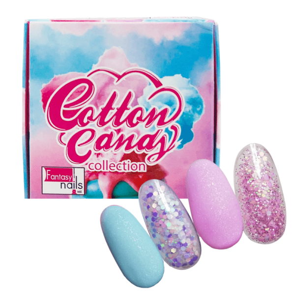 coleccion acrilico fantasy 4 pzs «cotton candy»