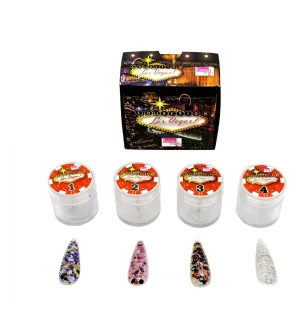 coleccion acrilico fantasy 4 pzs «las vegas»