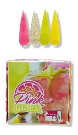 coleccion acrilico fantasy 4 pzs «pink lemonade»