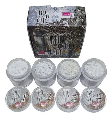 coleccion acrilico fantasy 4 pzs «rococo plateado» coleccion acrilico fantasy 4 pzs «rococo plateado»