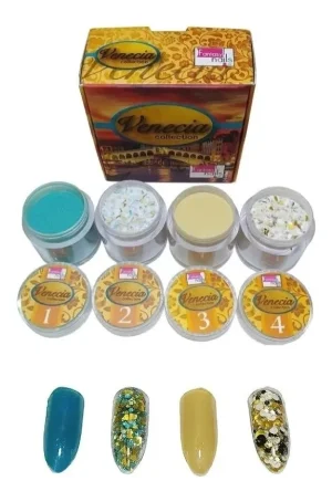 coleccion acrilico fantasy 4 pzs «venecia»