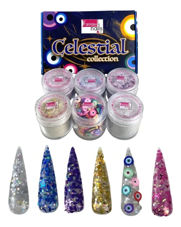 coleccion acrilico fantasy 6 pzs «celestial»