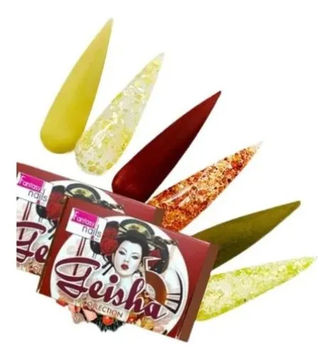 coleccion acrilico fantasy 6 pzs «geisha»