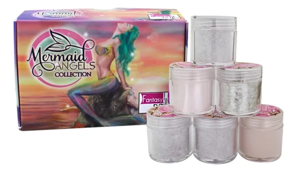 coleccion acrilico fantasy 6 pzs «mermaid angels»