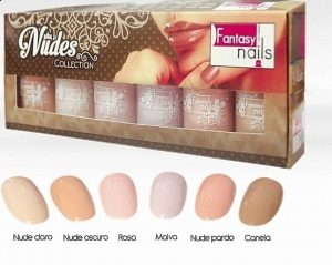 coleccion acrilico fantasy 6 pzs «nudes»