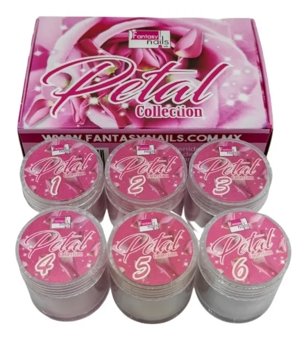coleccion acrilico fantasy 6 pzs «petal»