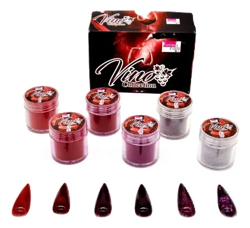 coleccion acrilico fantasy 6 pzs «vino»