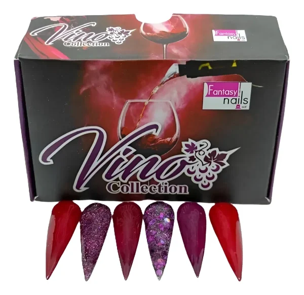 coleccion acrilico fantasy 6 pzs «vino»