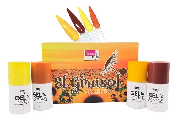 coleccion gel fantasy 4 pzs «el girasol» coleccion gel fantasy 4 pzs «el girasol»