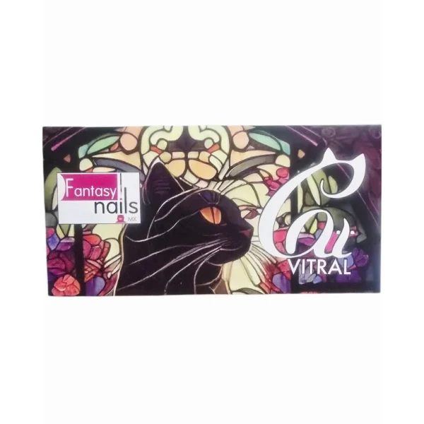 coleccion gel fantasy 5 pzs «cat eye vitral»