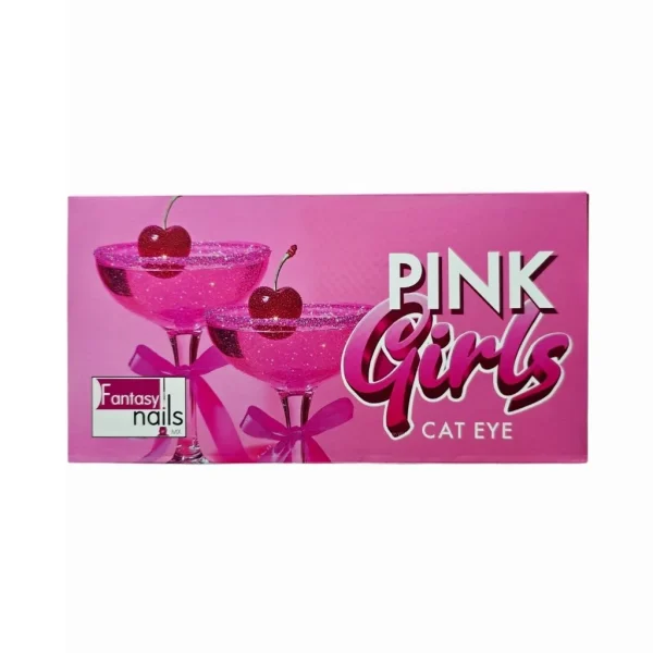coleccion gel fantasy 5 pzs «pink girls cat eye»
