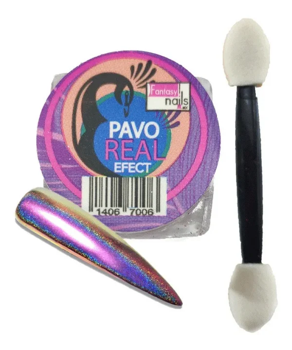 efecto pavo real lila fantasy nails