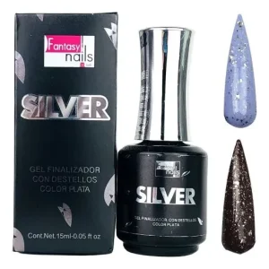 efecto silver fantasy nails