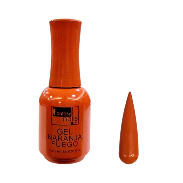 gel #15 naranja fuego 15 ml fantasy