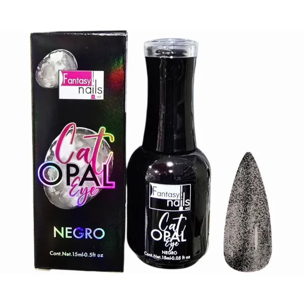 gel cat eye opal negro 15 ml fantasy nails