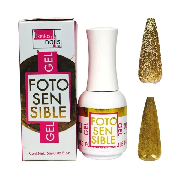 gel fotosensible gold 15 ml fantasy nails gel fotosensible gold 15 ml fantasy nails