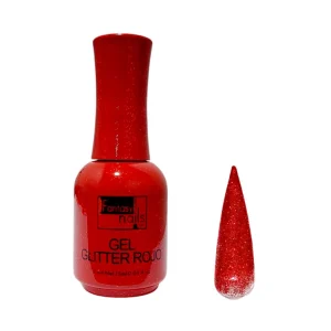 gel glitter rojo 15 ml fantasy