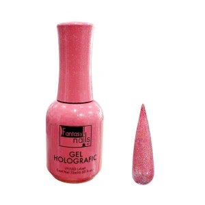 gel holografic #08 rose gold 15 ml fantasy