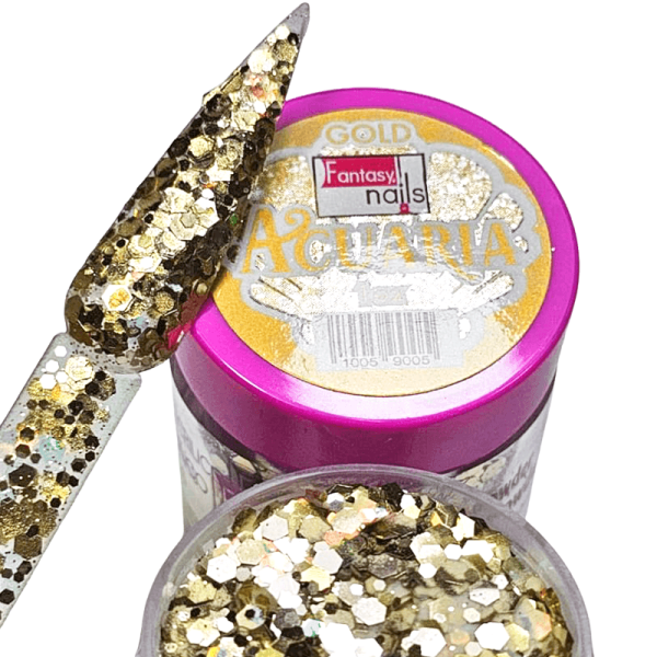 acrilico acuaria gold 1 oz fantasy nails