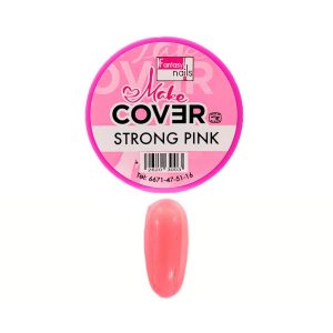 acrÍlico make cover strong pink fantasy nails
