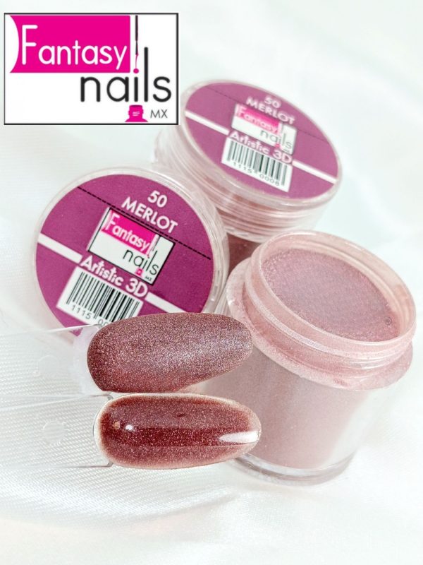 acrÍlico 3d #50 merlot fantasy nails