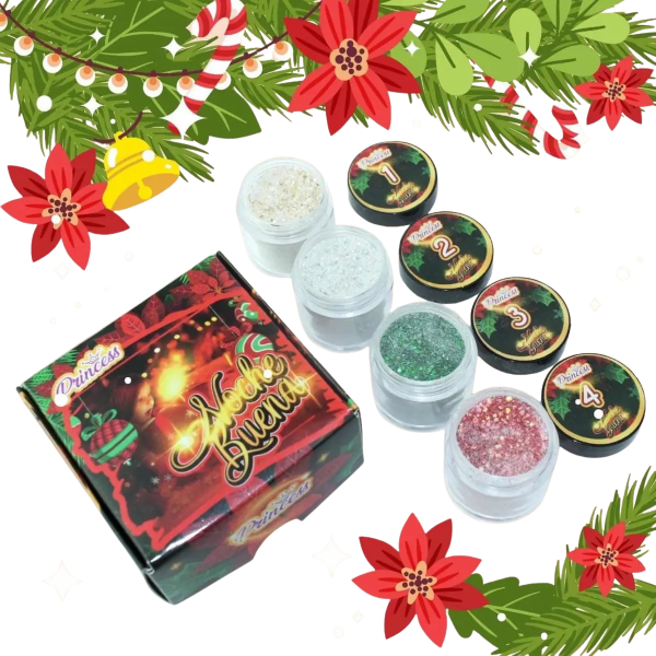 coleccion acrilico wapizima 4 pzs «navidad»