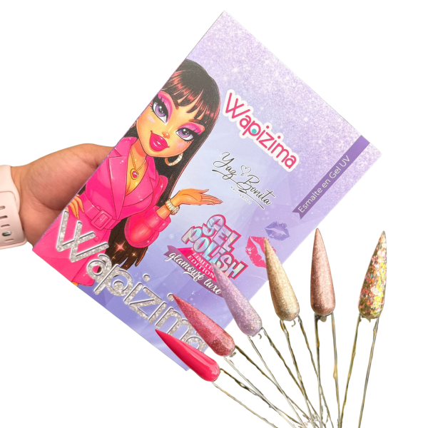 coleccion gel wapizima 6 pzs «yaz bonita glamoure»