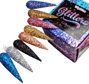 coleccion acrilico wapizima 8 pzs «glitters»