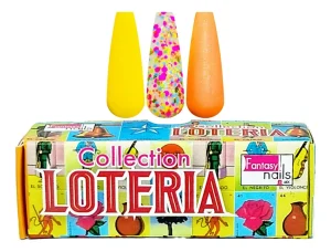coleccion acrilico fantasy 3 pzs «loteria»