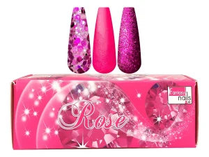 coleccion acrilico fantasy 3 pzs «rose»