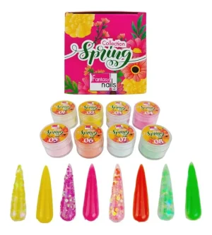 coleccion acrilico fantasy 8 pzs «spring»