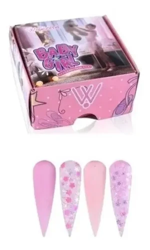 COLECCION ACRILICO WAPIZIMA 4 PZS «BABY GIRL»