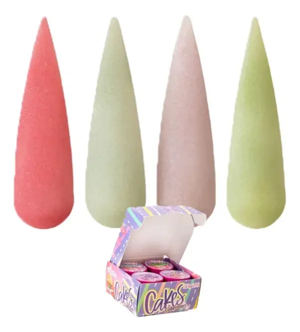 coleccion acrilico wapizima 4 pzs «cakes»