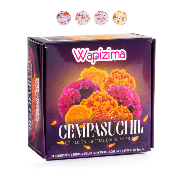 coleccion acrilico wapizima 4 pzs «cempasuchil» coleccion acrilico wapizima 4 pzs «cempasuchil»