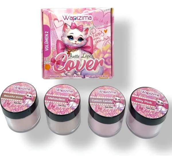 coleccion acrilico wapizima 4 pzs «ivette lopez cover vol 2»