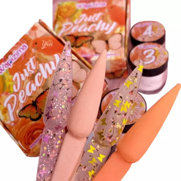 coleccion acrilico wapizima 4 pzs «just peachy» coleccion acrilico wapizima 4 pzs «just peachy»
